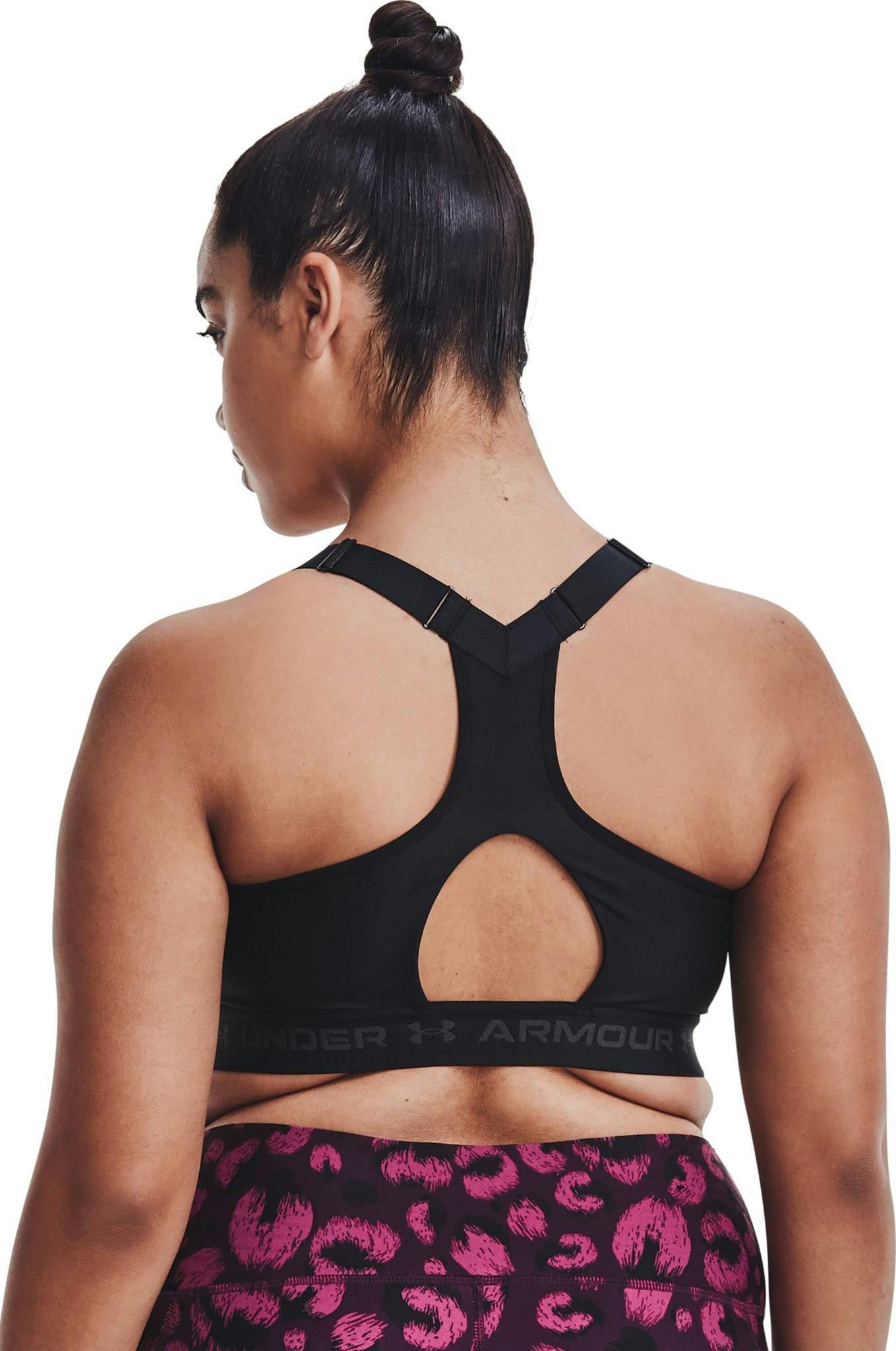 Product gallery image number 3 for product Armour High Crossback Zip Sports Bra - Women's