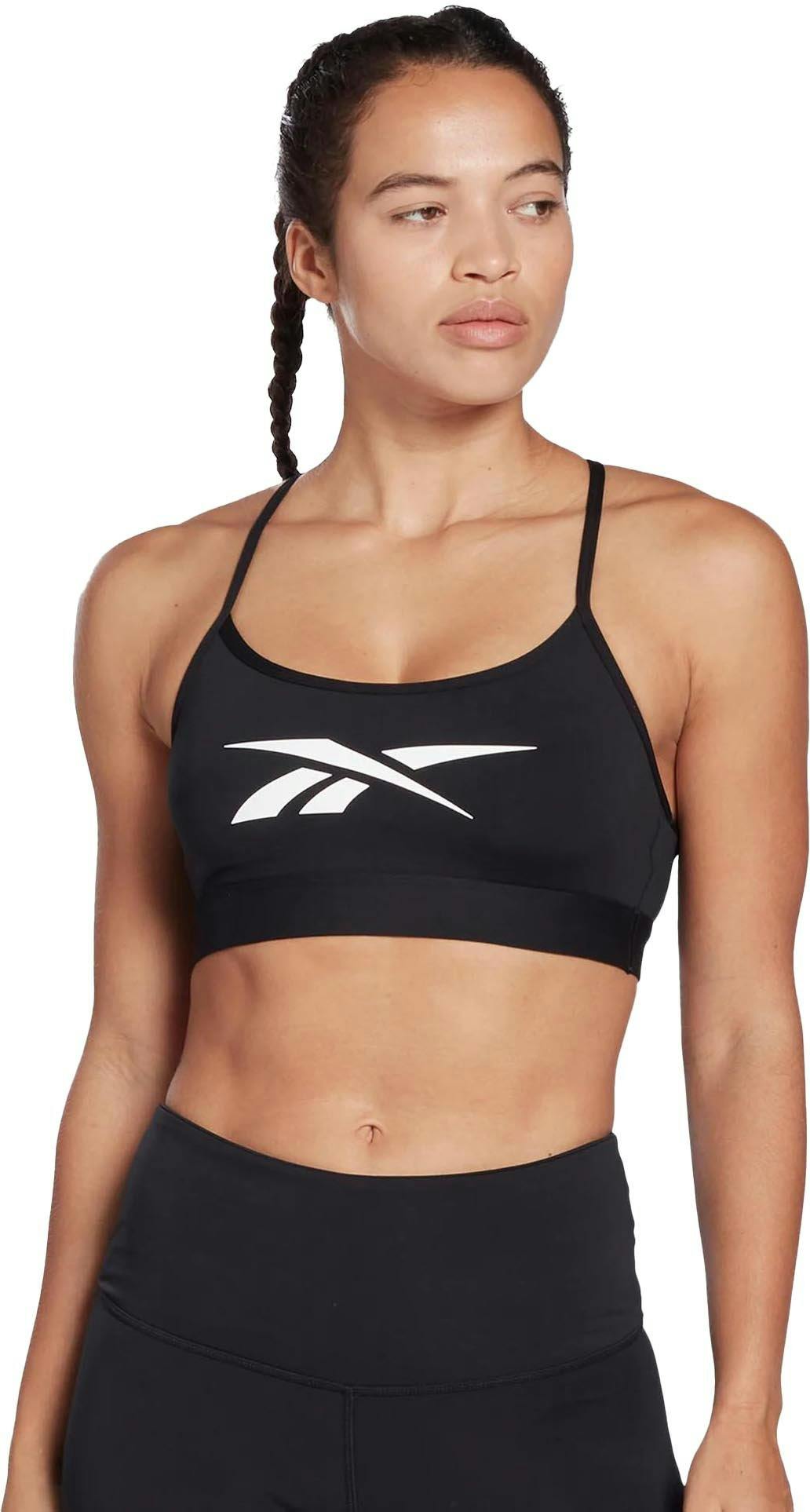 Product gallery image number 1 for product Reebok Lux Skinny Strap Medium-Support Sports Bra - Women’s