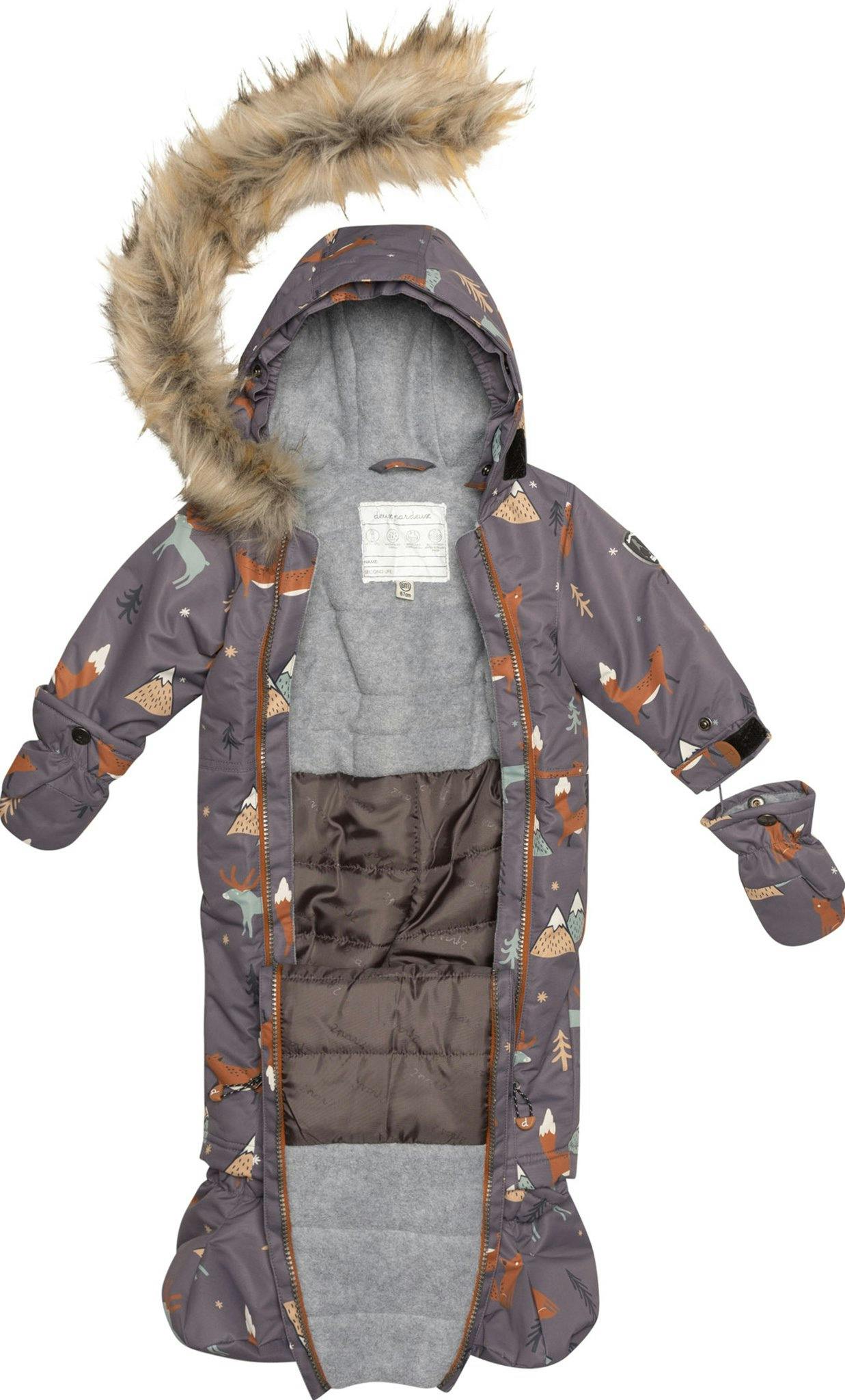 Product gallery image number 7 for product Fox Print One Piece Snowsuit - Baby