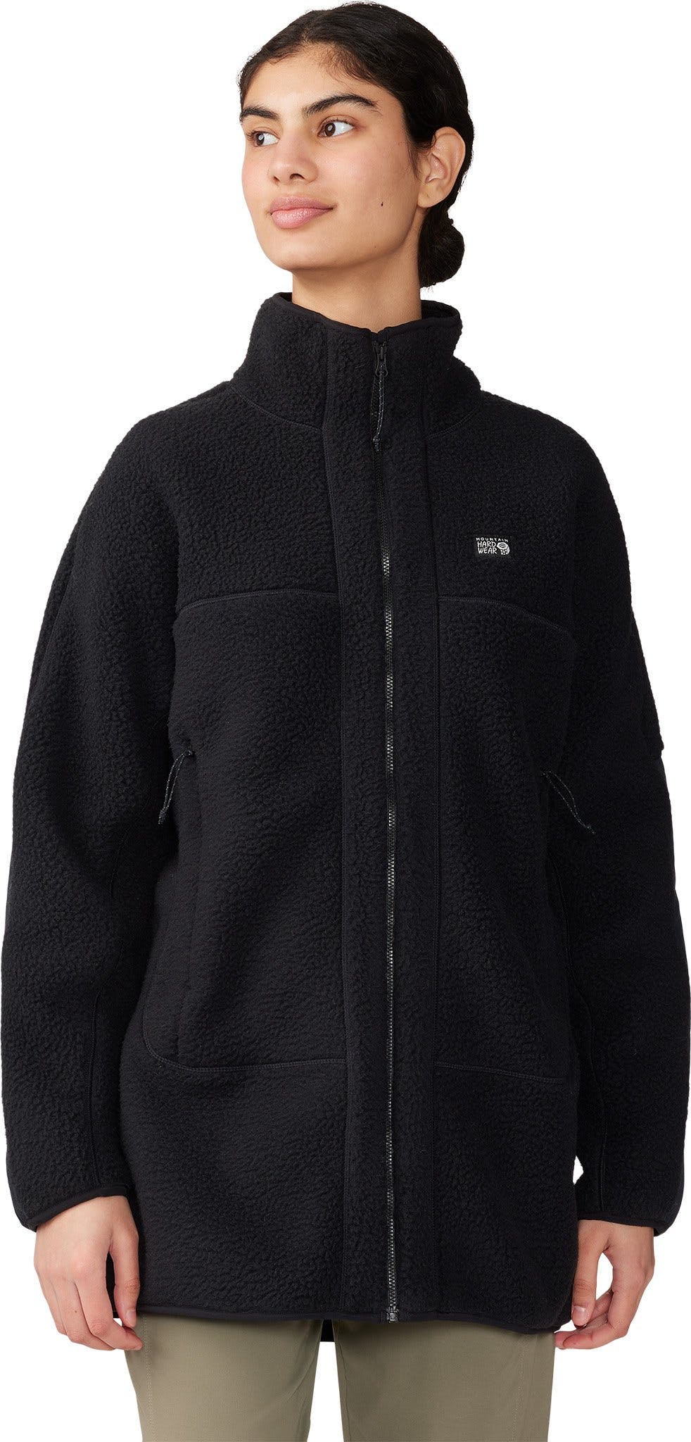 Image de produit pour Manteau long en molleton à glissière pleine longueur HiCamp - Femme