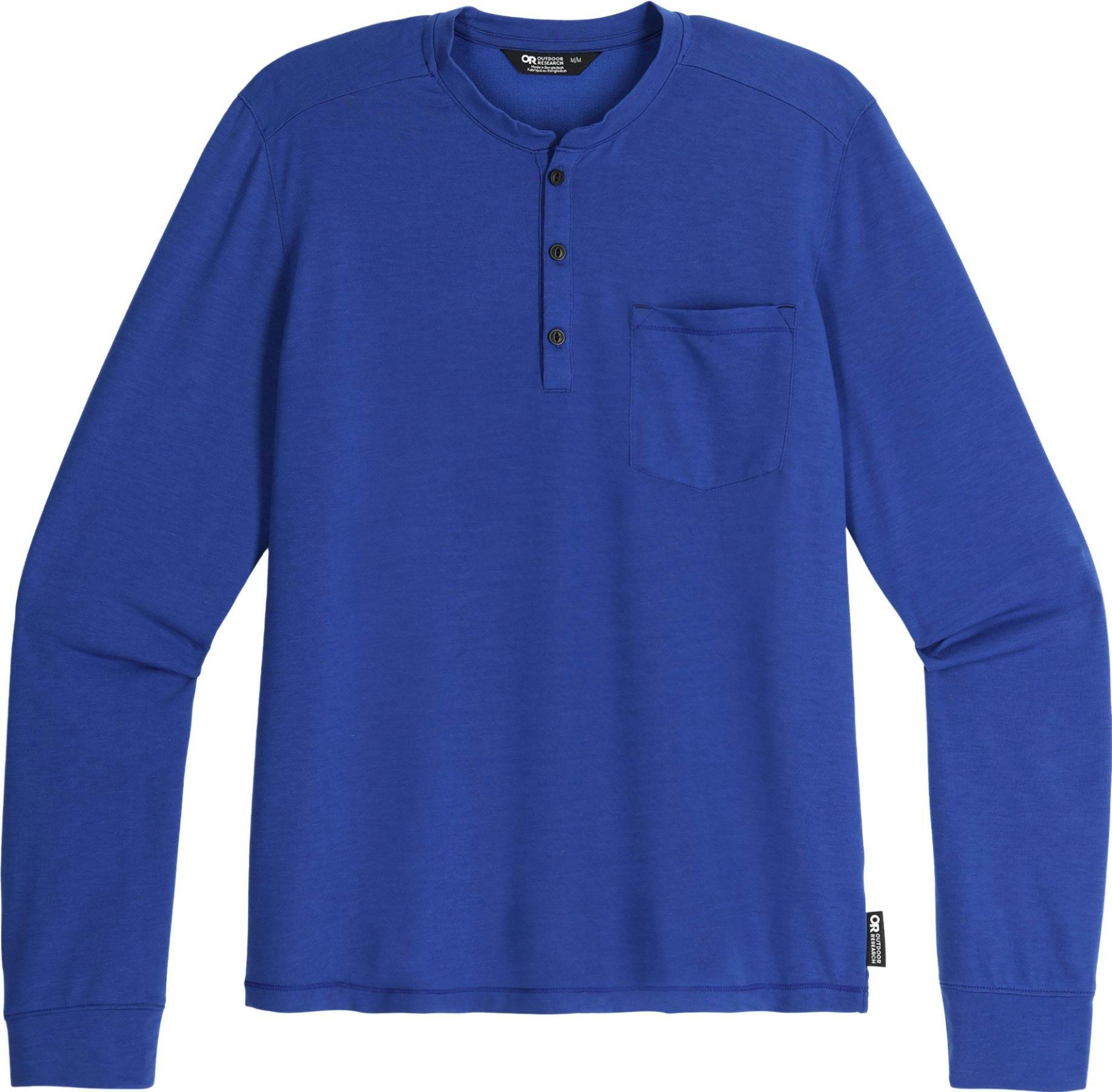 Image de produit pour T-shirt Henley à manches longues Aberdeen - Homme