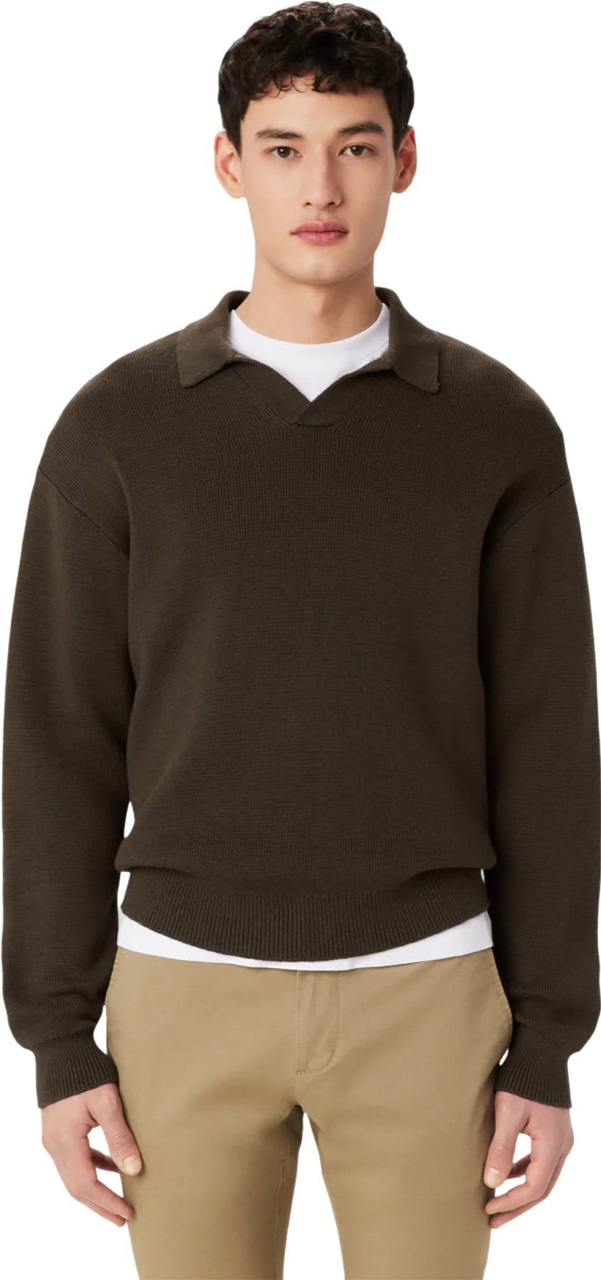 Product gallery image number 5 for product Relaxed Johnny Collar Sweater - Men's