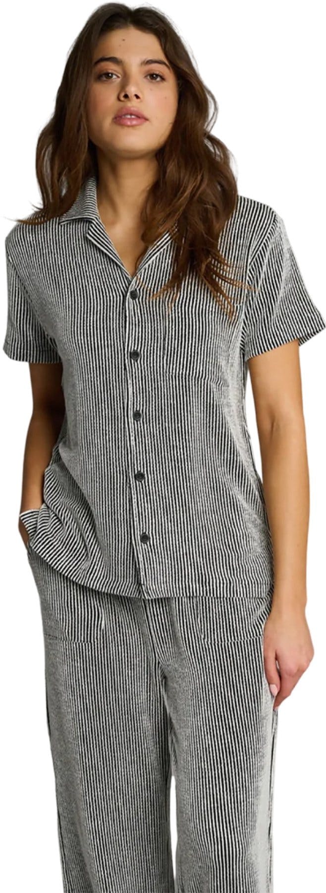 Product image for Recycled Short Sleeve Stripe Shirt - Women's