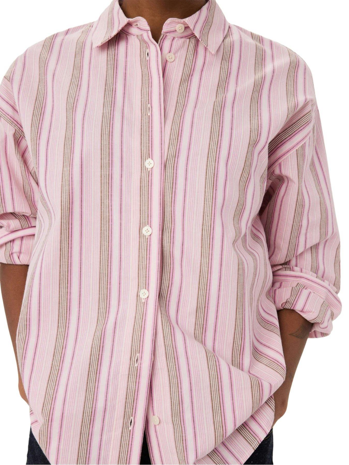 Product gallery image number 5 for product Loose Striped Kapok Shirt - Women's