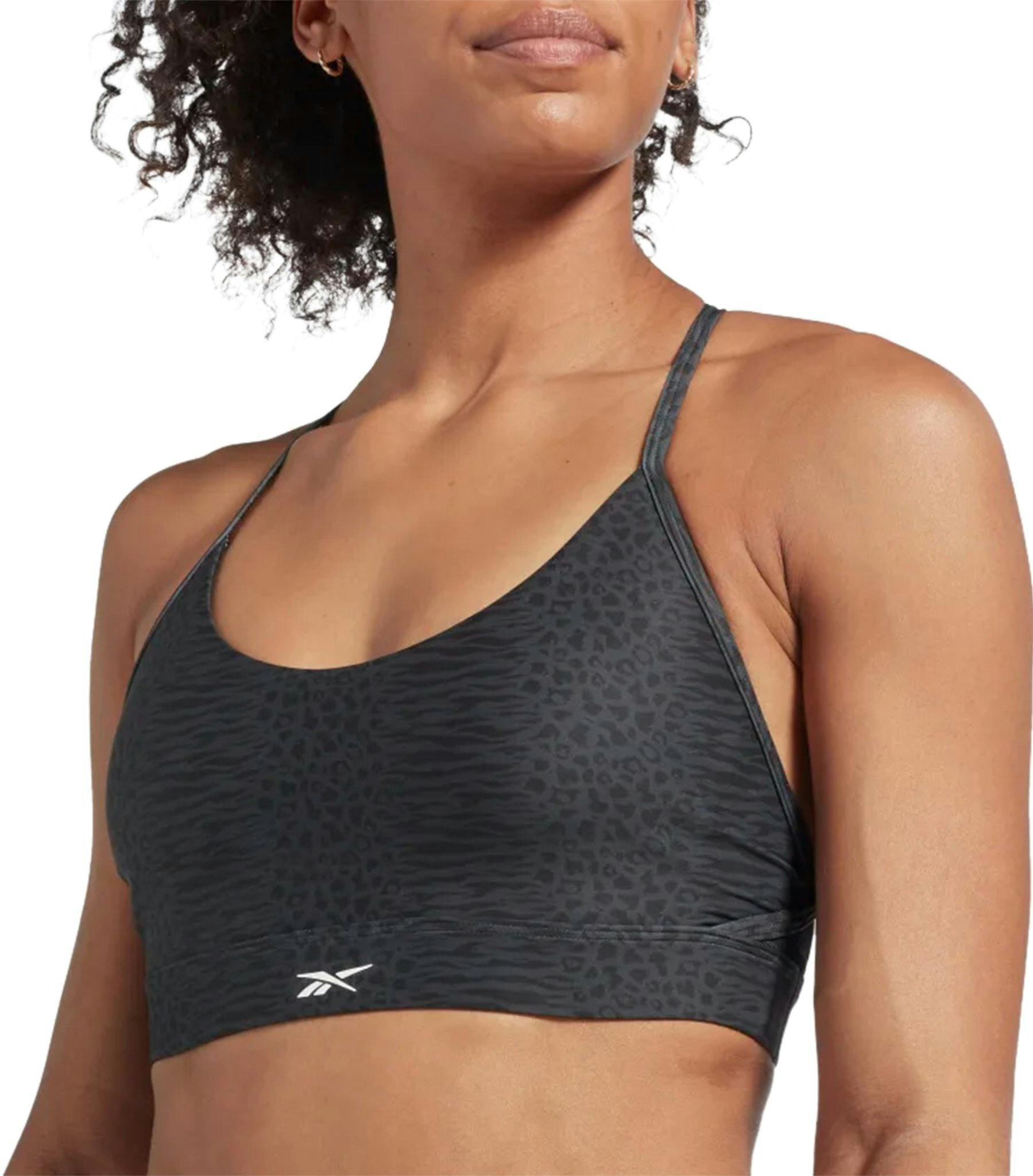 Product gallery image number 5 for product Lux Modern Safari Print Strappy Sports Bra - Women's