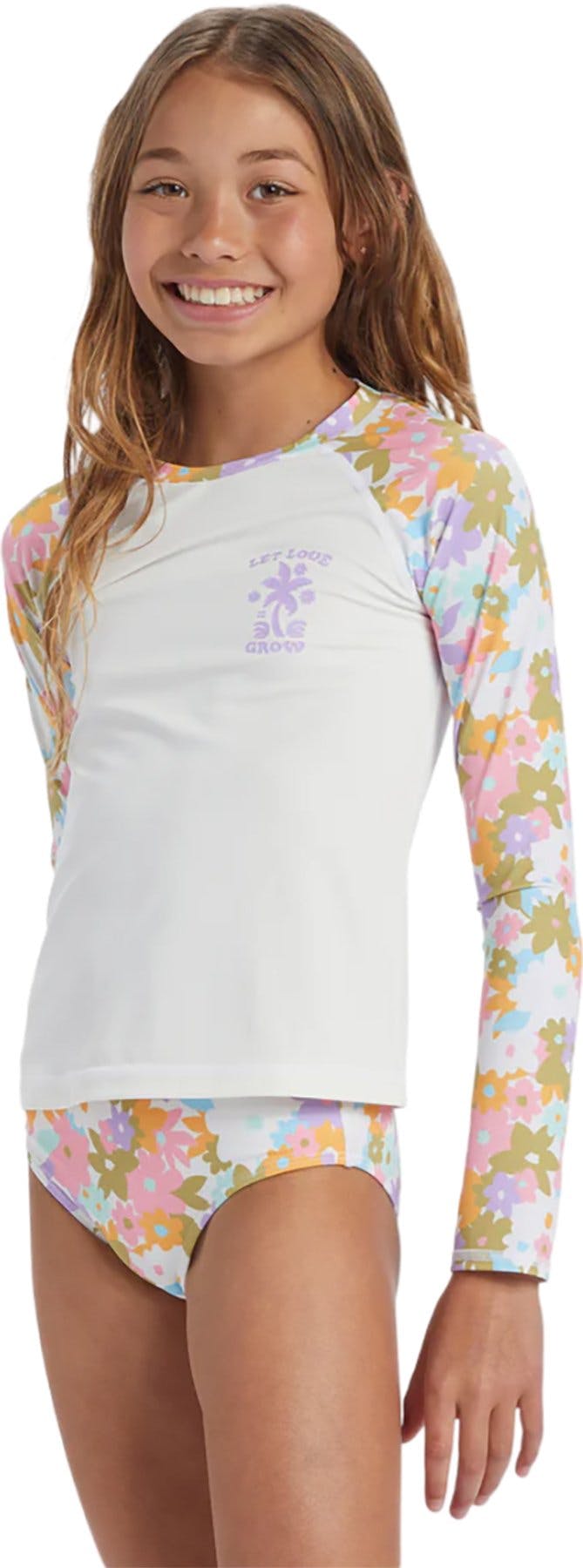 Product gallery image number 5 for product Kissed By The Sun Long Sleeve Rashguard - Girls