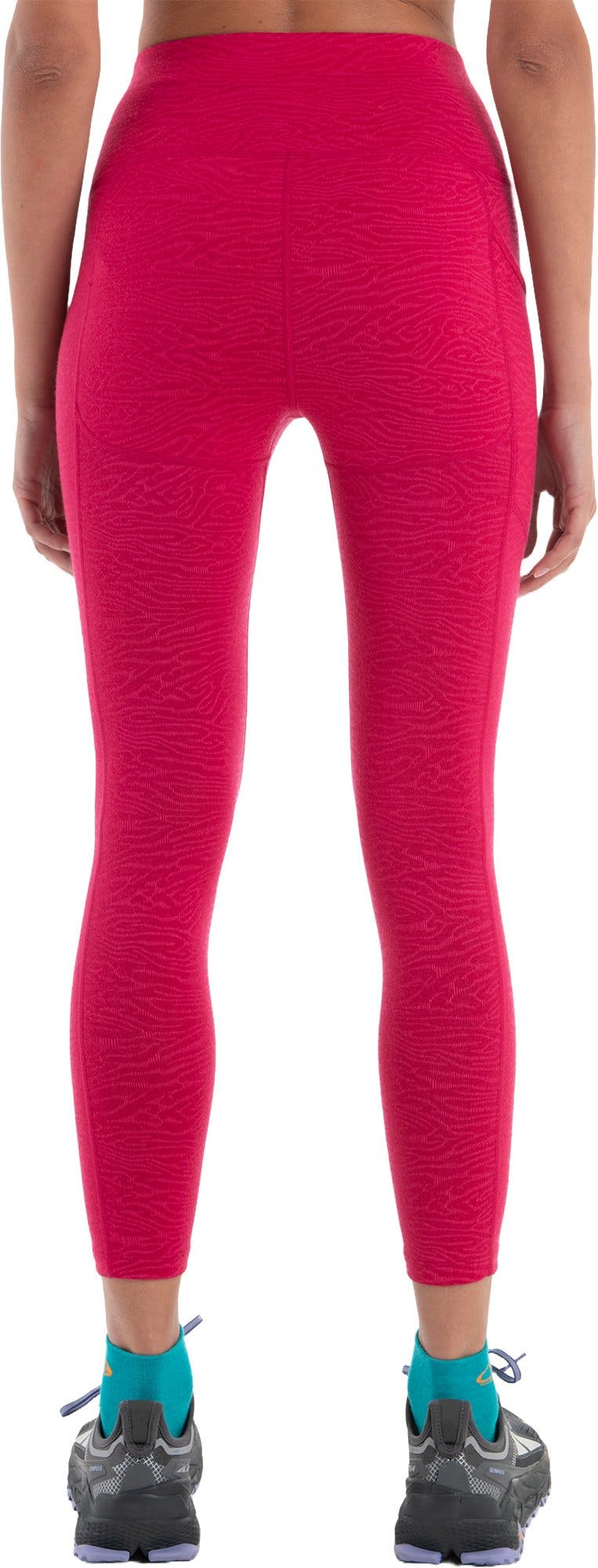 Product gallery image number 6 for product Merino Fastray High Rise Tights Topo Lines - Women's