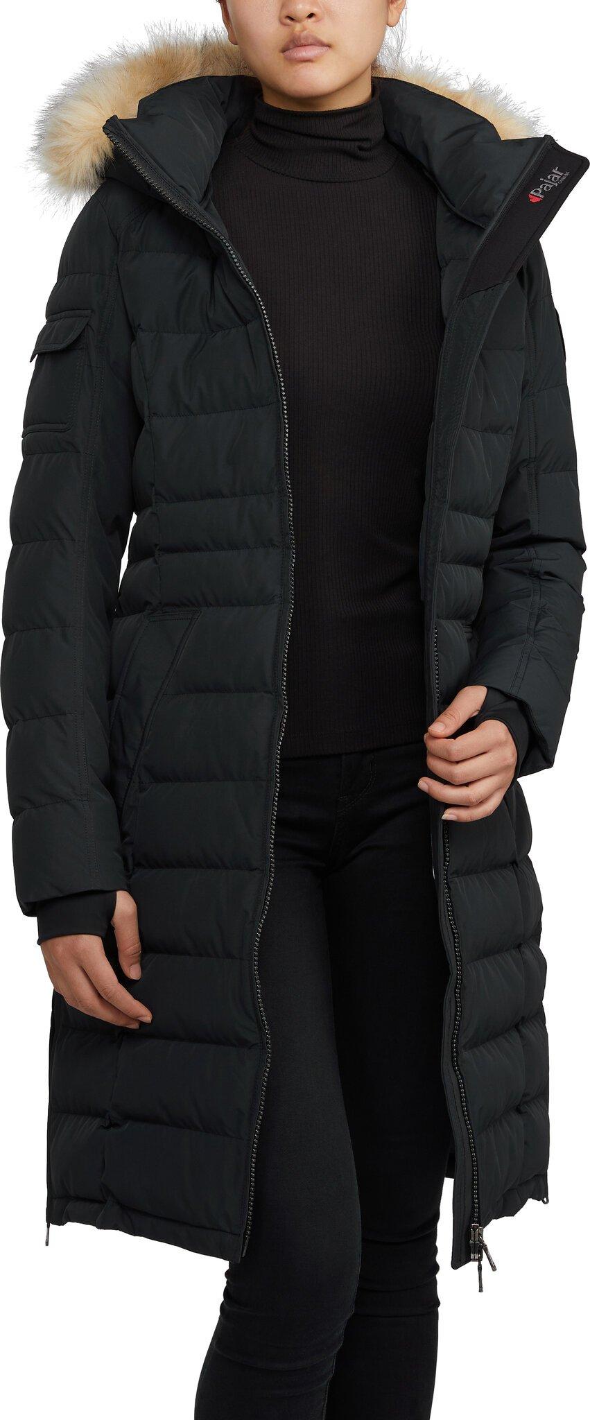 Product gallery image number 2 for product Venice Long Puffer Jacket with Removable Faux Fur Trim - Women's