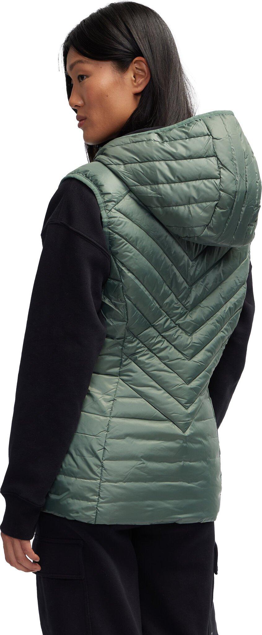 Product gallery image number 5 for product Collette Chevron Quilted Lightweight Puffer Vest with Fixed Hood - Women's