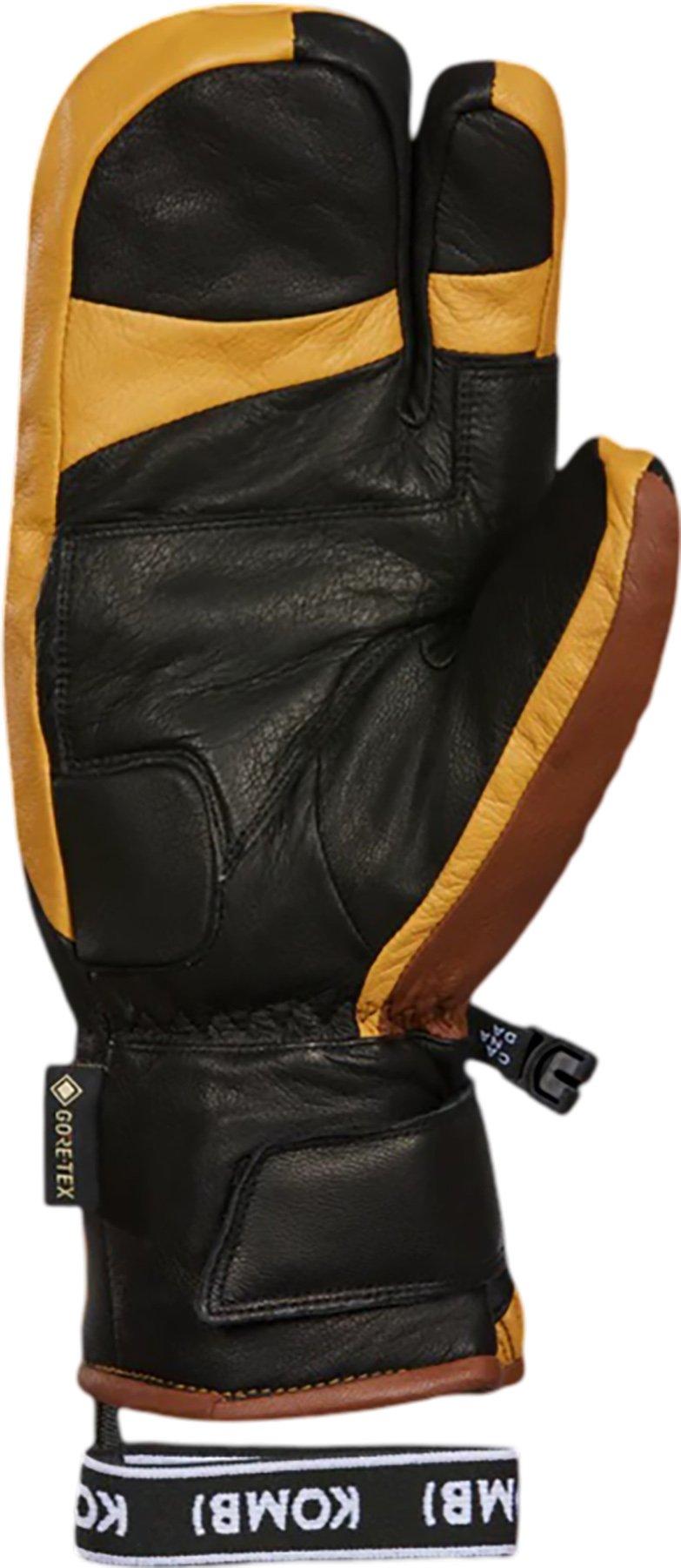 Product gallery image number 2 for product Loaded Trigger Gore-Tex 3-Finger Leather Mitts - Unisex