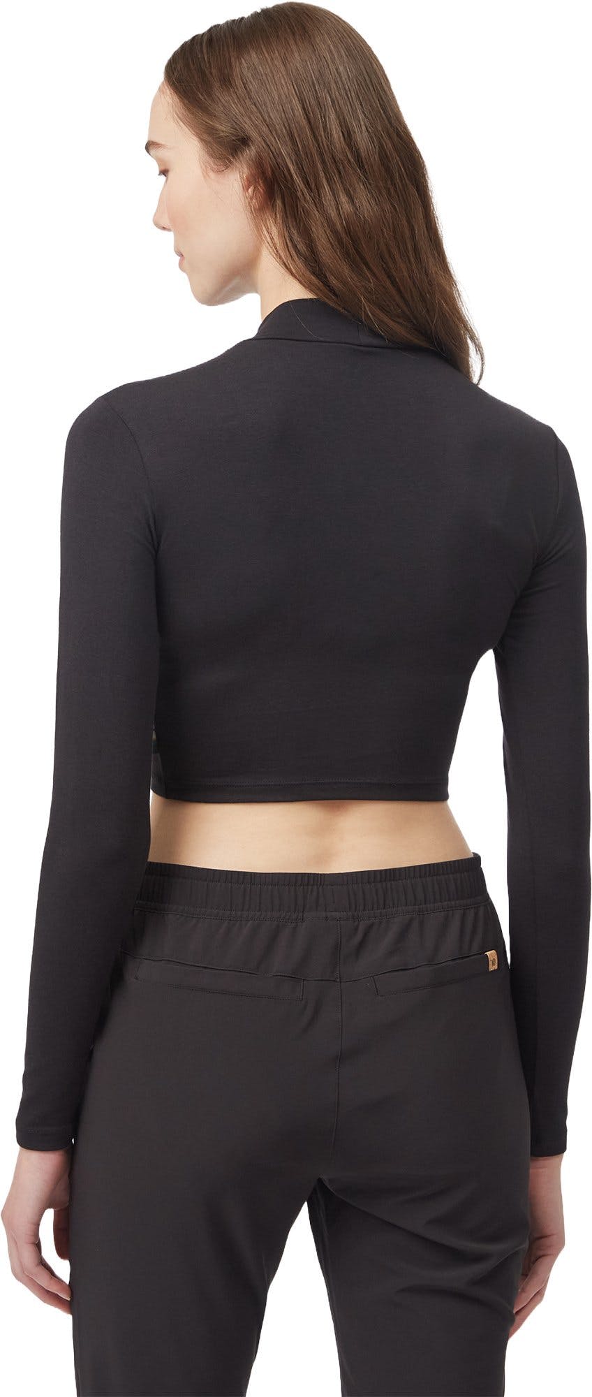 Product gallery image number 4 for product Mockneck Longsleeve Crop Top - Women's