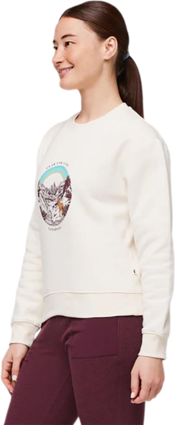 Product gallery image number 5 for product Traveling Llama Crew Neck Sweatshirt - Women's