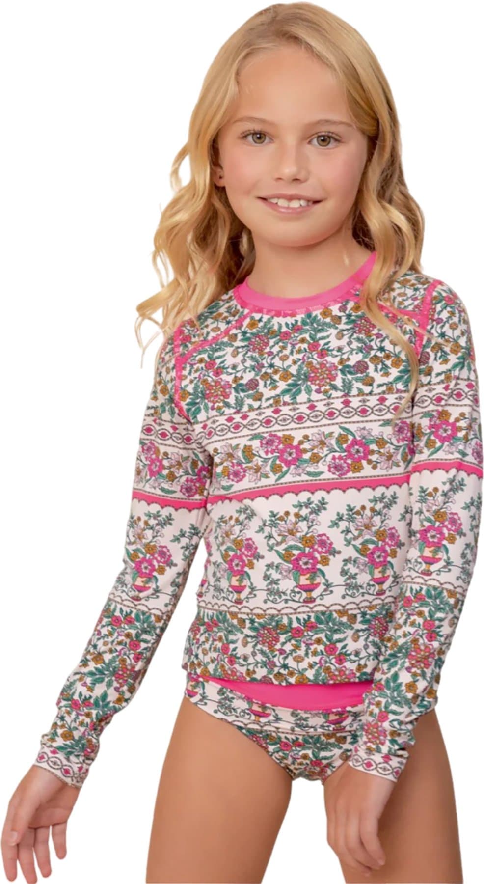 Product image for Odyssey Ornamental Vintage Rashguard Set - Girls