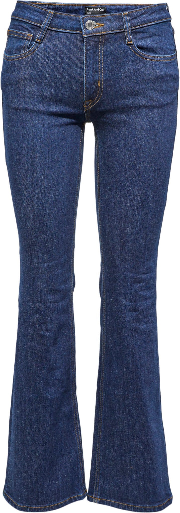 Numéro de l'image de la galerie de produits 1 pour le produit Jean taille mi-haute à jambe semi-évasée Joan - Femme