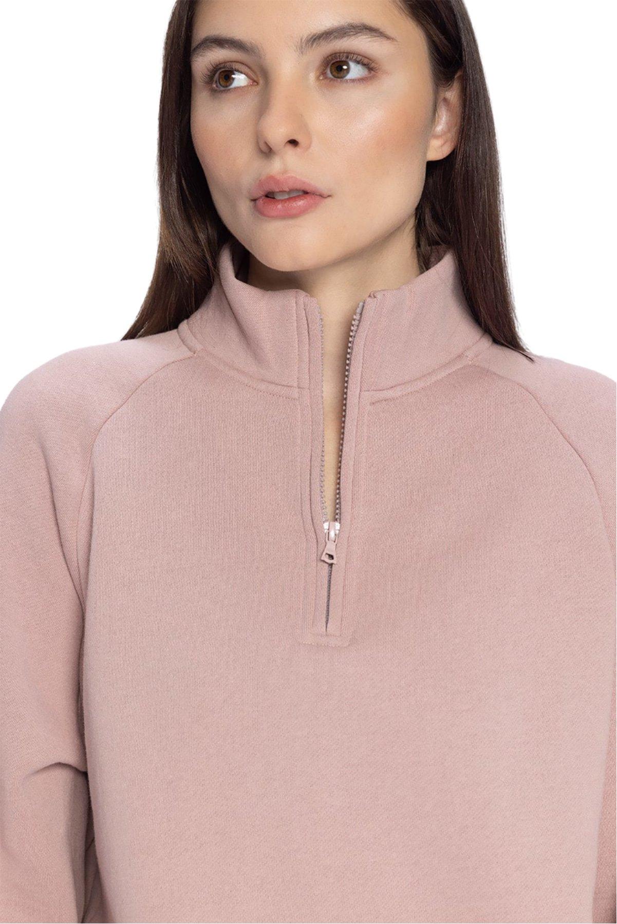 Product gallery image number 4 for product Half Zip Drawstring Sweater - Women's