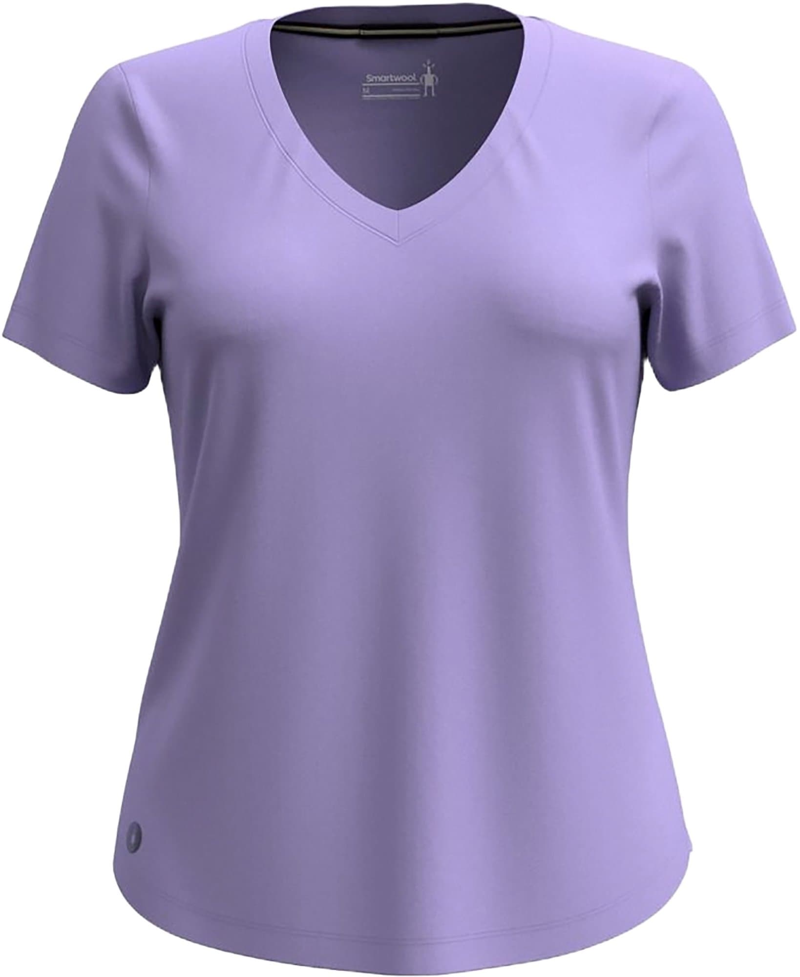 Image de produit pour T-shirt à manches courtes et encolure en V 120 de Merino Sport - Femme