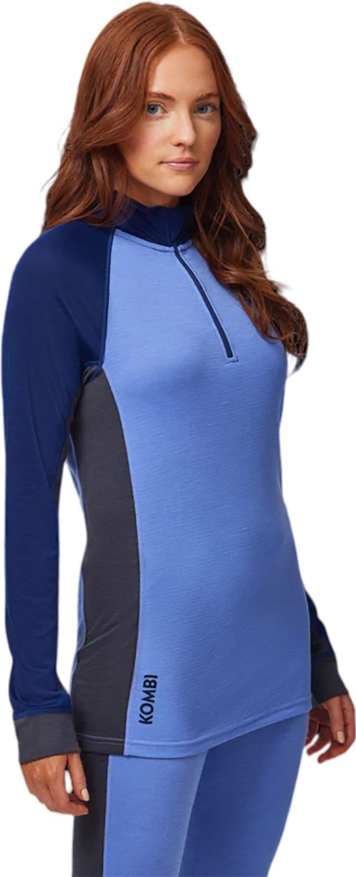 Product gallery image number 2 for product MerinoMix Pro Zip Top Base Layer - Women's