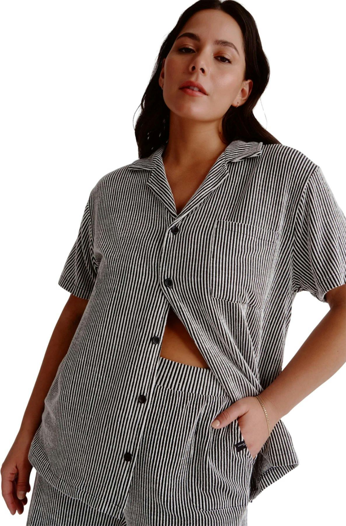 Product gallery image number 7 for product Recycled Short Sleeve Stripe Shirt - Women's