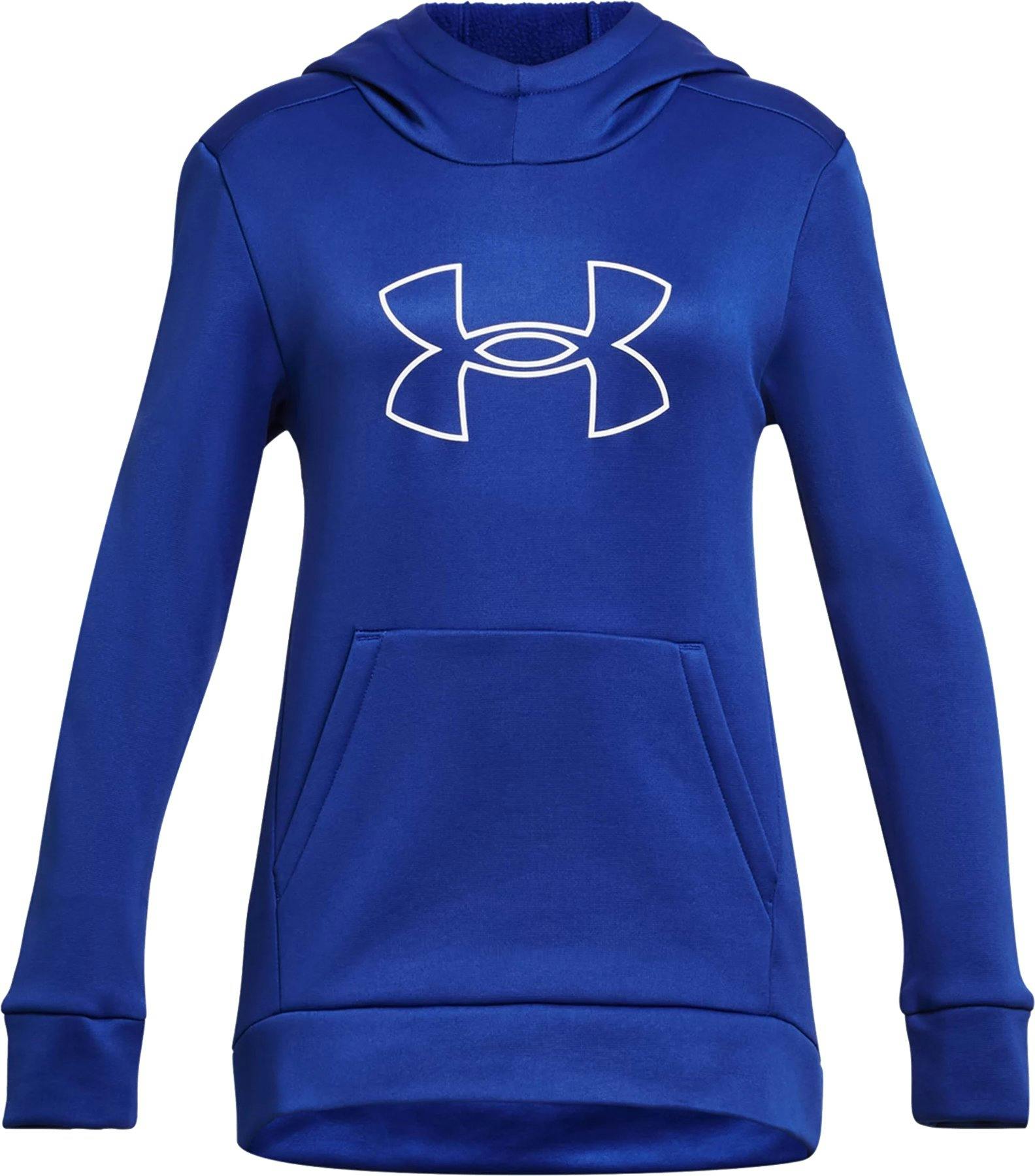 Image de produit pour Chandail à capuchon avec grand logo Armour Fleece - Fille