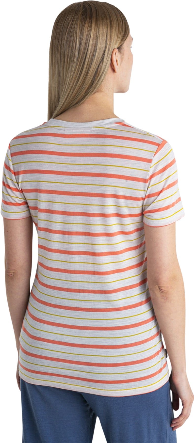 Product gallery image number 3 for product Wave Merino Short Sleeve Stripe T-Shirt - Women's