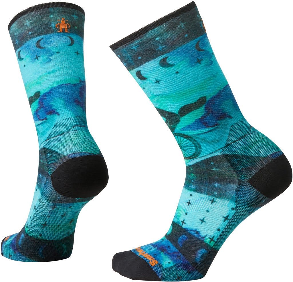 Product image for Bike Zero Cushion Celestial Print Crew Socks - Women's