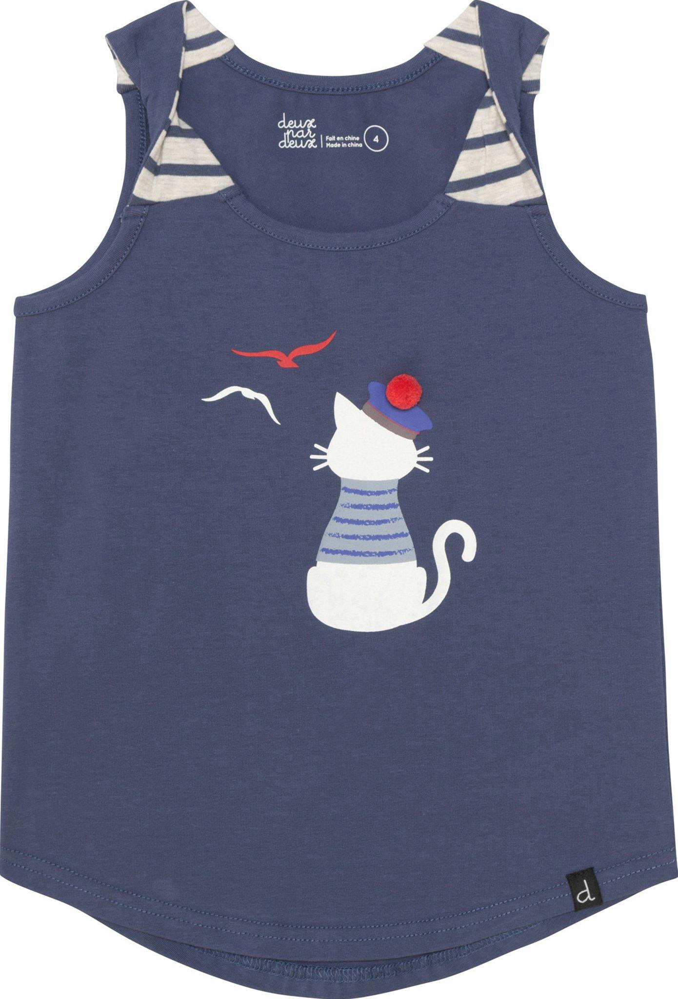 Image de produit pour Camisole avec imprimé graphique en coton biologique - Petite Fille