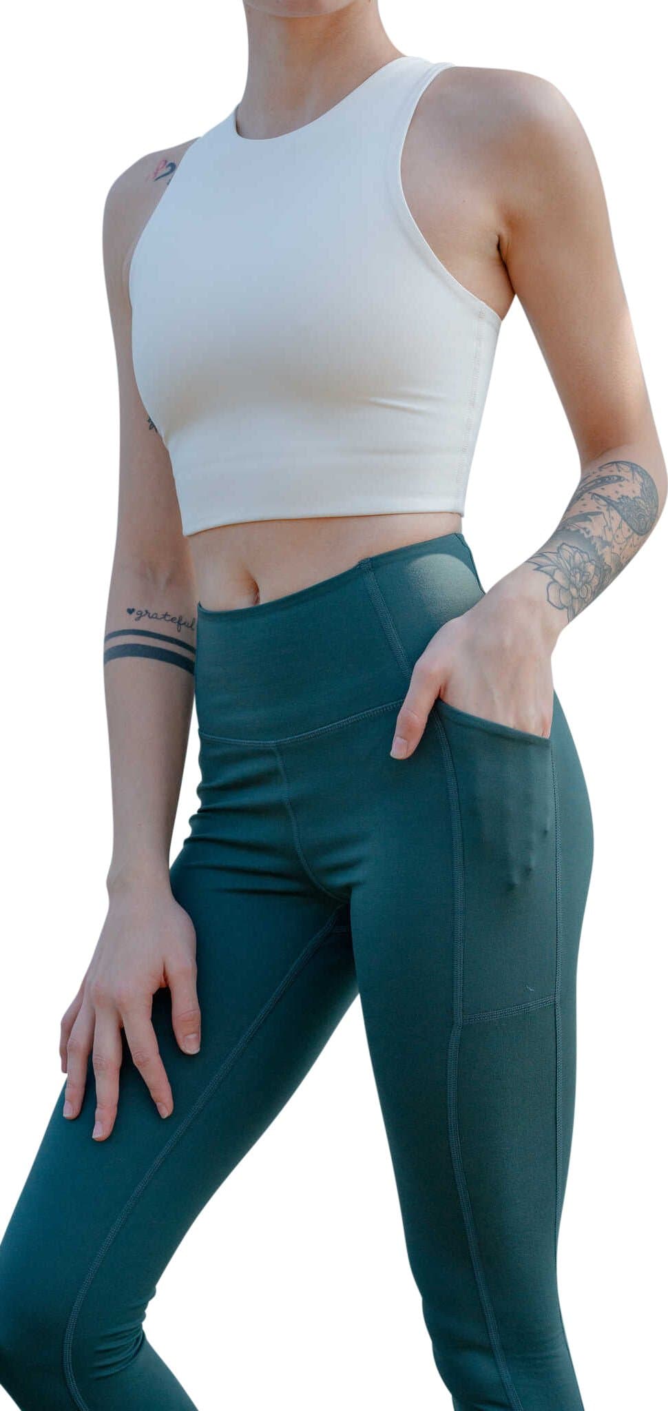 Numéro de l'image de la galerie de produits 5 pour le produit Legging à taille haute 23,75 pouces compressif avec poches - Femme