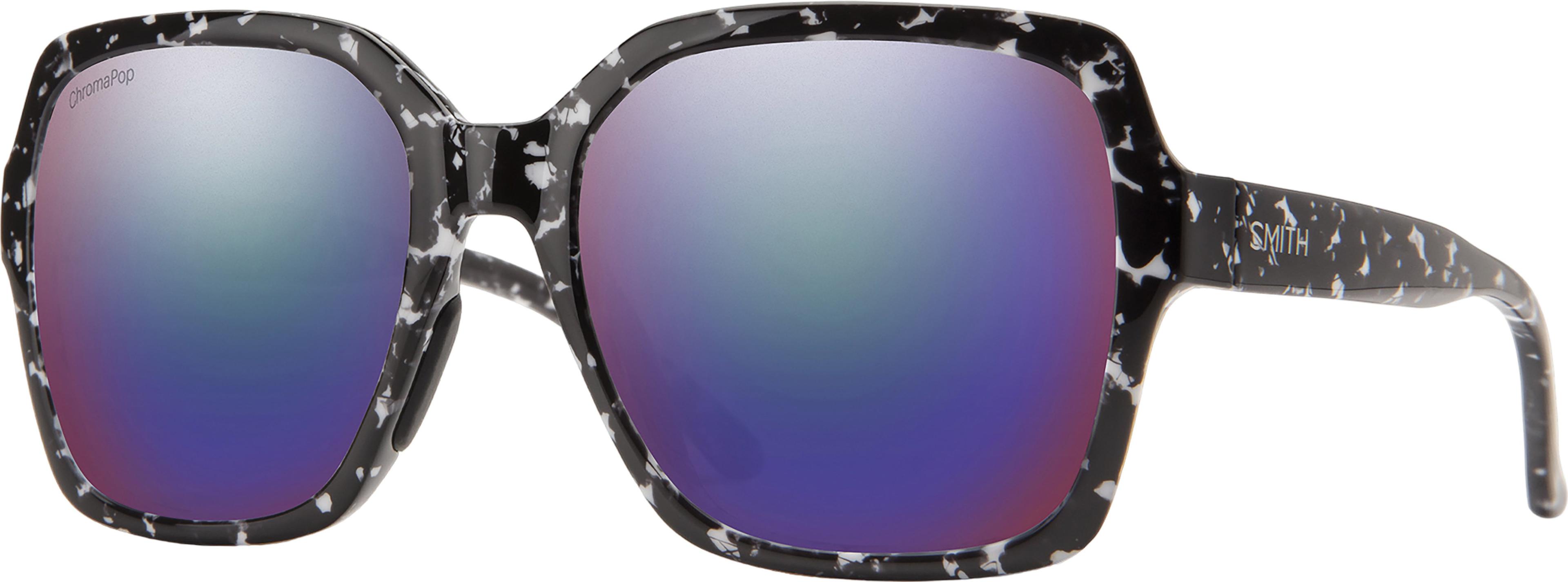 Product gallery image number 1 for product Flare Sunglasses - Black Marble - ChromaPop Polarized Violet Mirror Lens