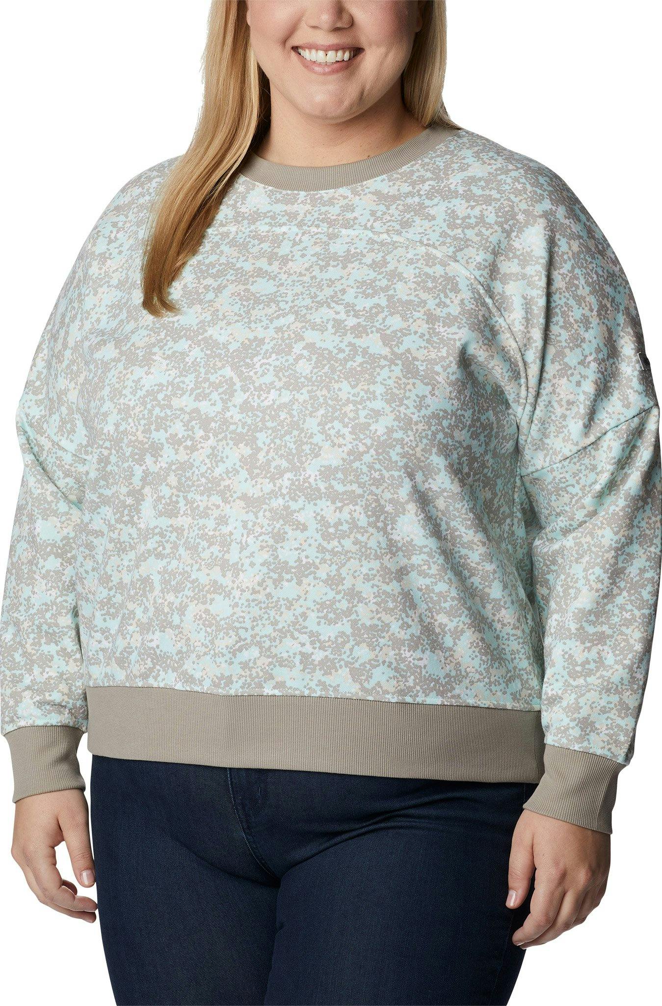 Product image for Columbia Lodge Plus Size French Terry Crew Neck Sweatshirt - Women's