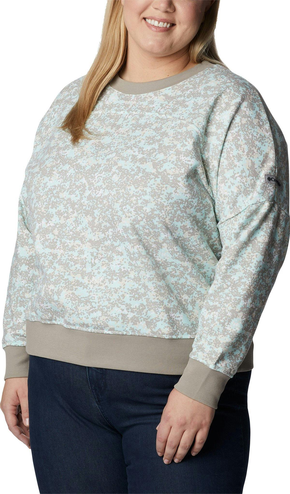 Product gallery image number 3 for product Columbia Lodge Plus Size French Terry Crew Neck Sweatshirt - Women's