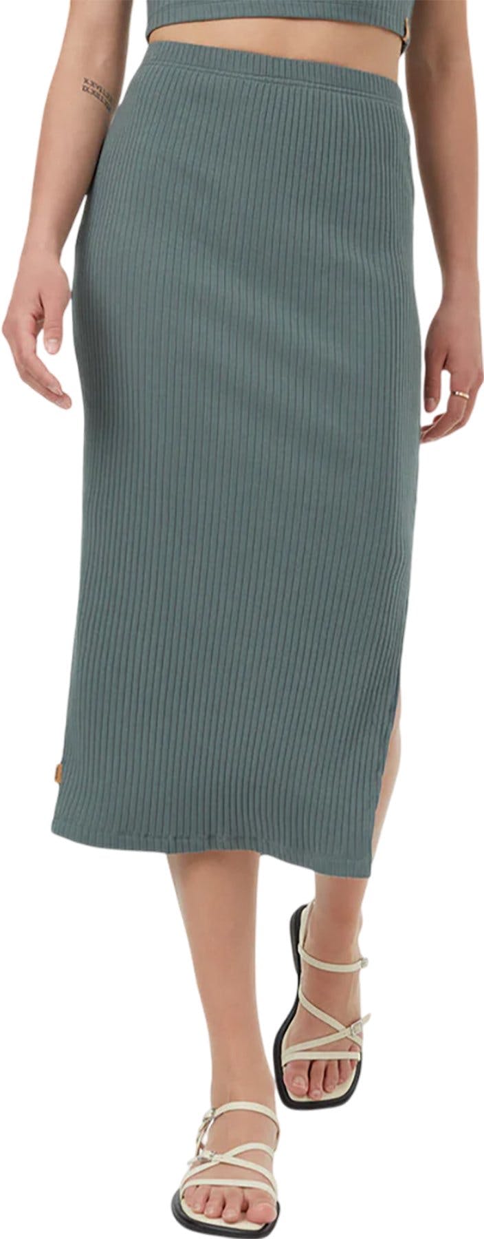 Product image for High-Rise Knit Rib Midi Skirt - Women's