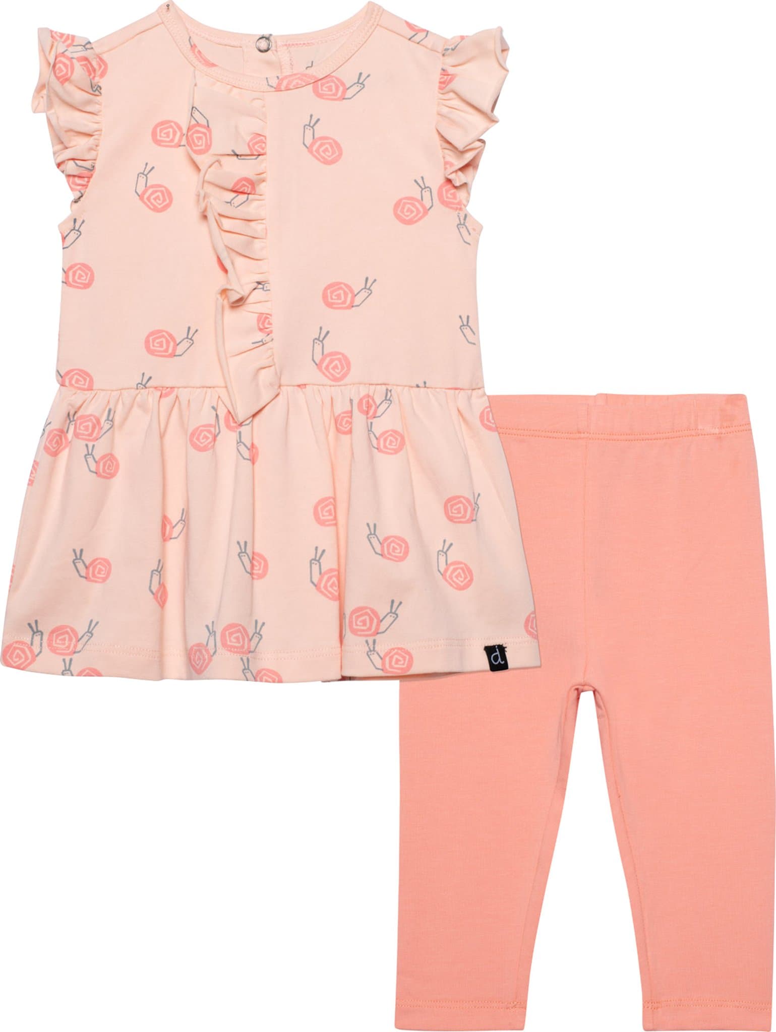 Product image for Organic Cotton Printed Tunic and Leggings Set - Baby Girl