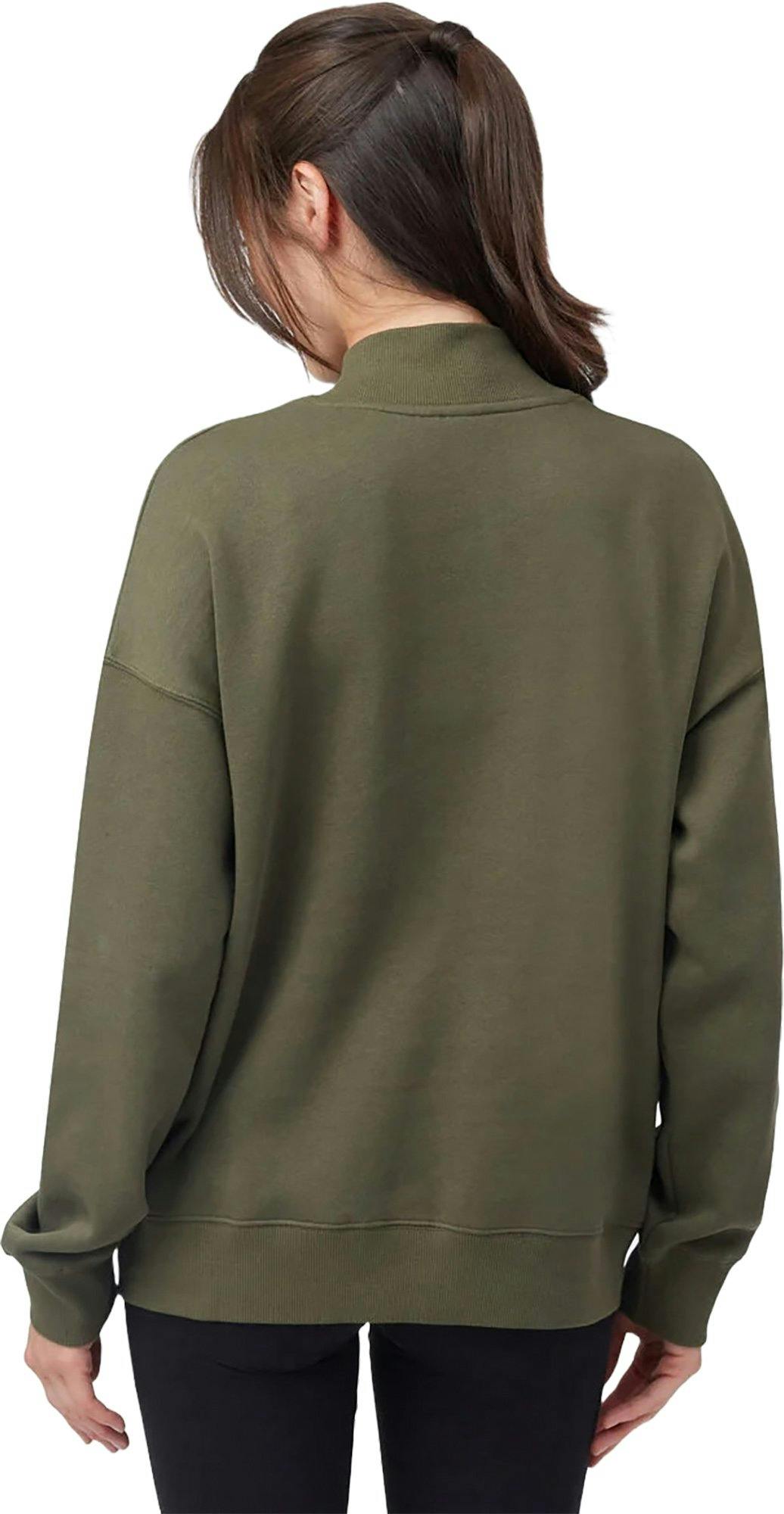 Product gallery image number 4 for product Oversized Mockneck Fleece Top - Women's