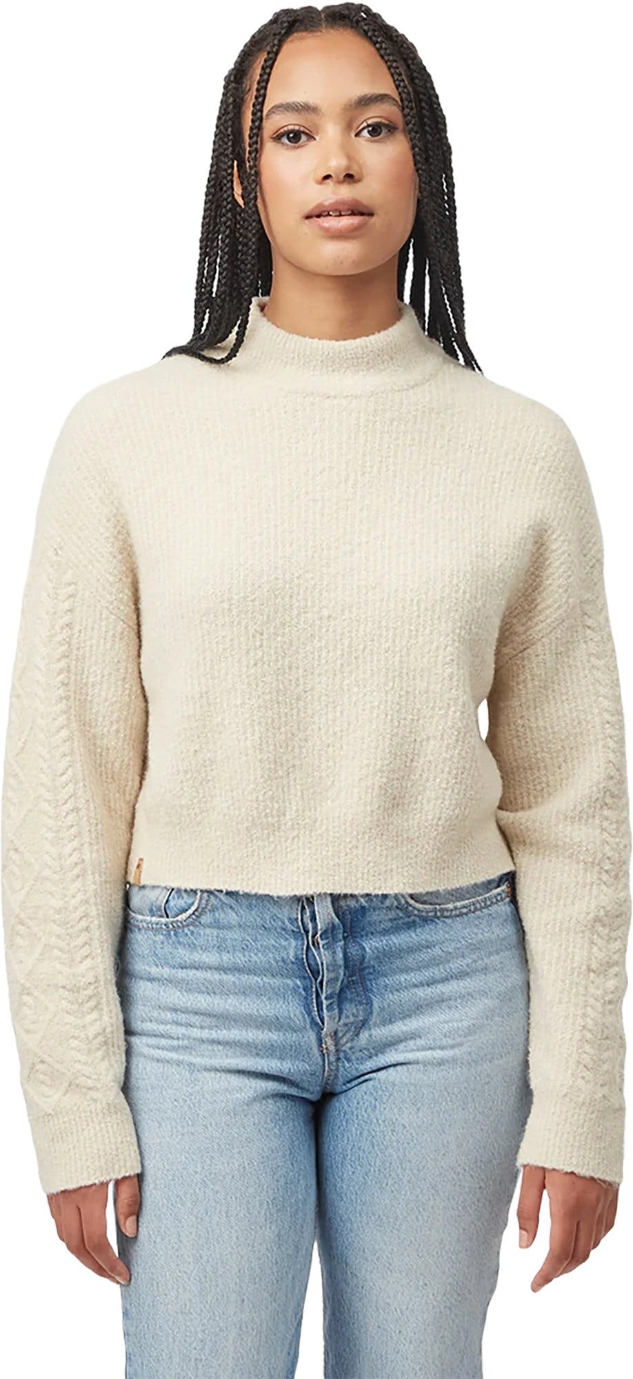 Product image for Highline Fuzzy Cable Sleeve Sweater - Women's