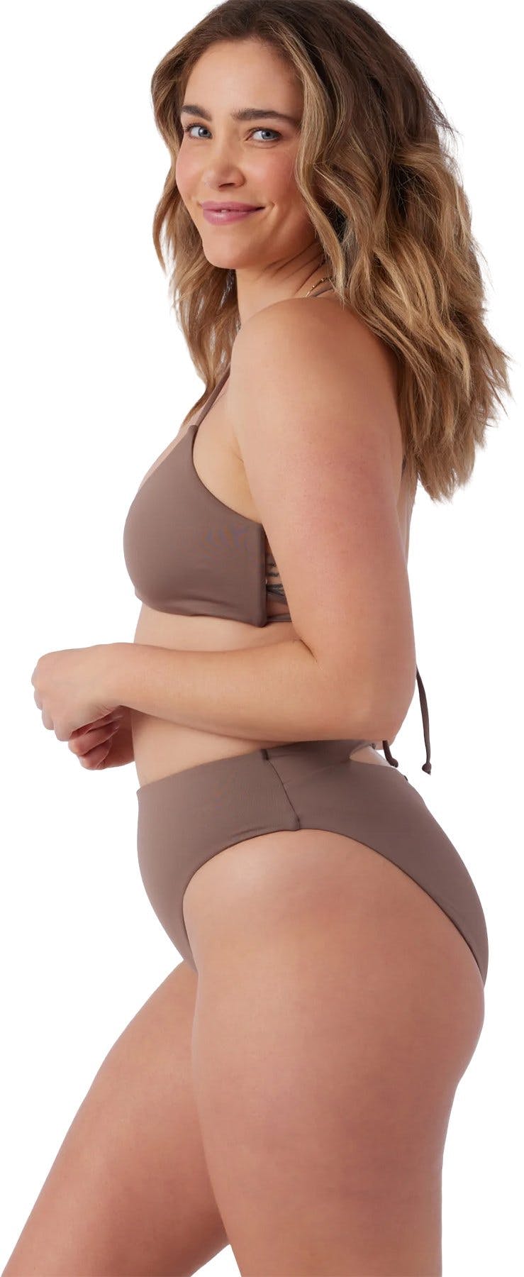 Numéro de l'image de la galerie de produits 8 pour le produit Bas de bikini uni taille haute Saltwater Solids Max - Femme