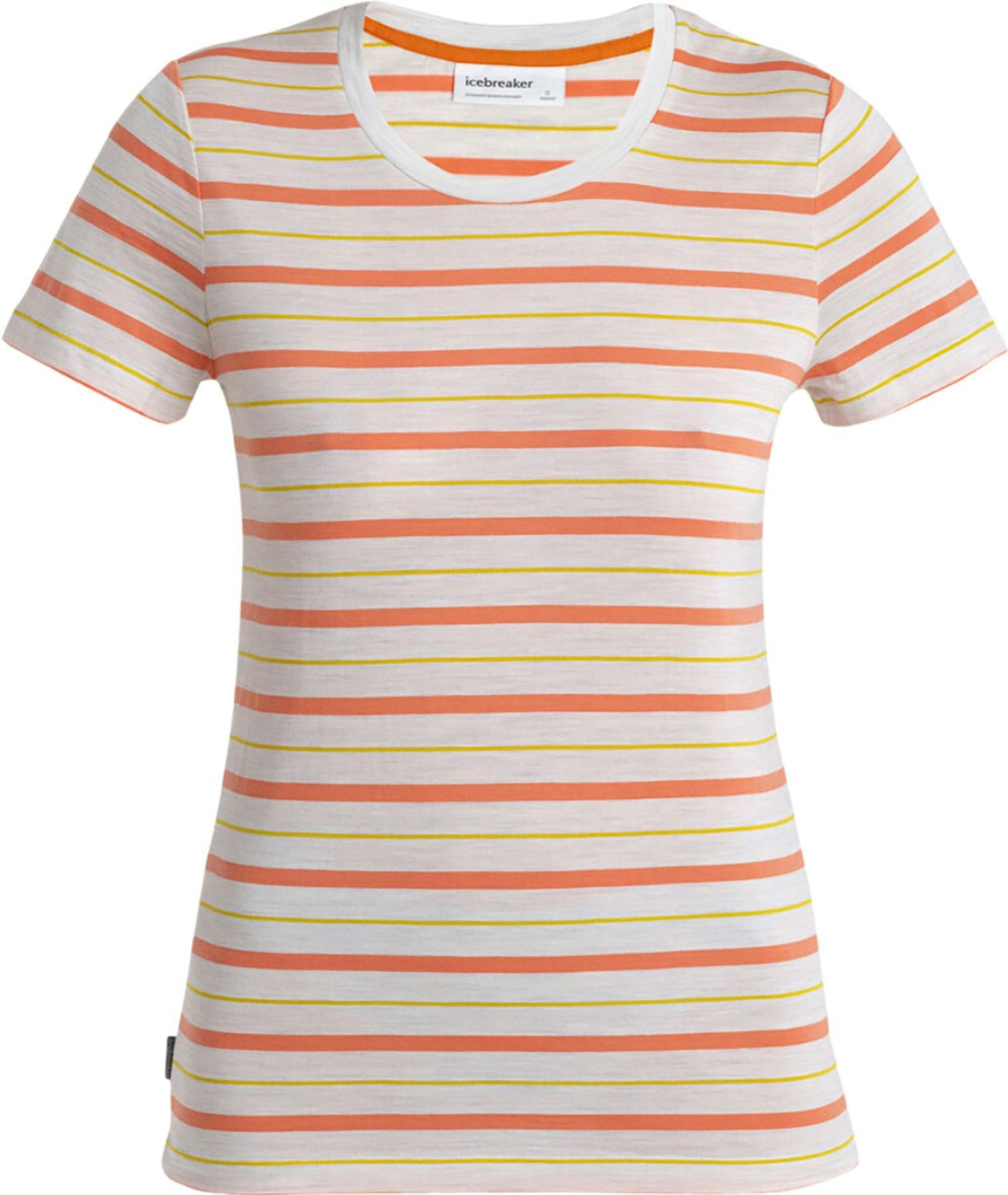 Product image for Wave Merino Short Sleeve Stripe T-Shirt - Women's