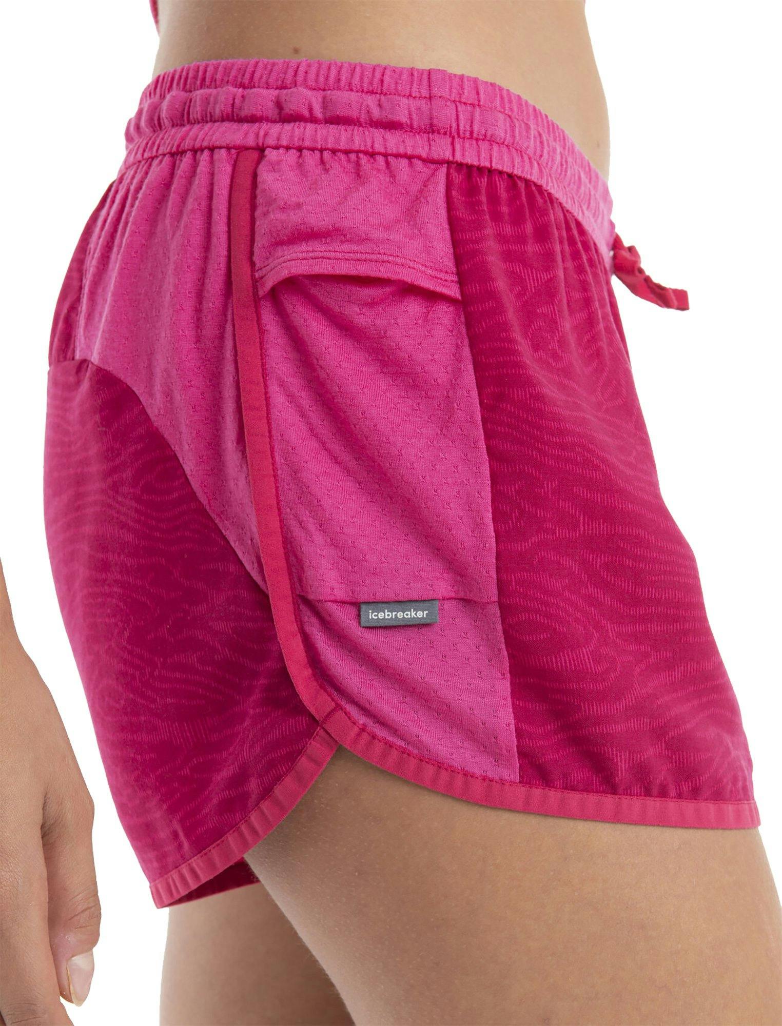 Product gallery image number 3 for product Merino 125 Zoneknit Shorts Topo Lines - Women's