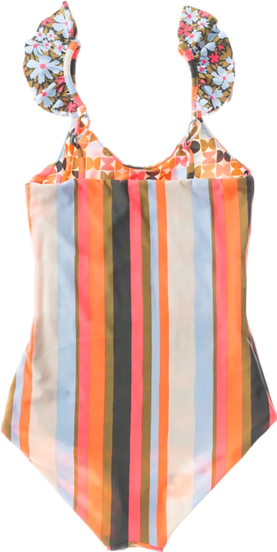 Product gallery image number 2 for product Eternity Multistripe One Piece Swimsuit - Girls 