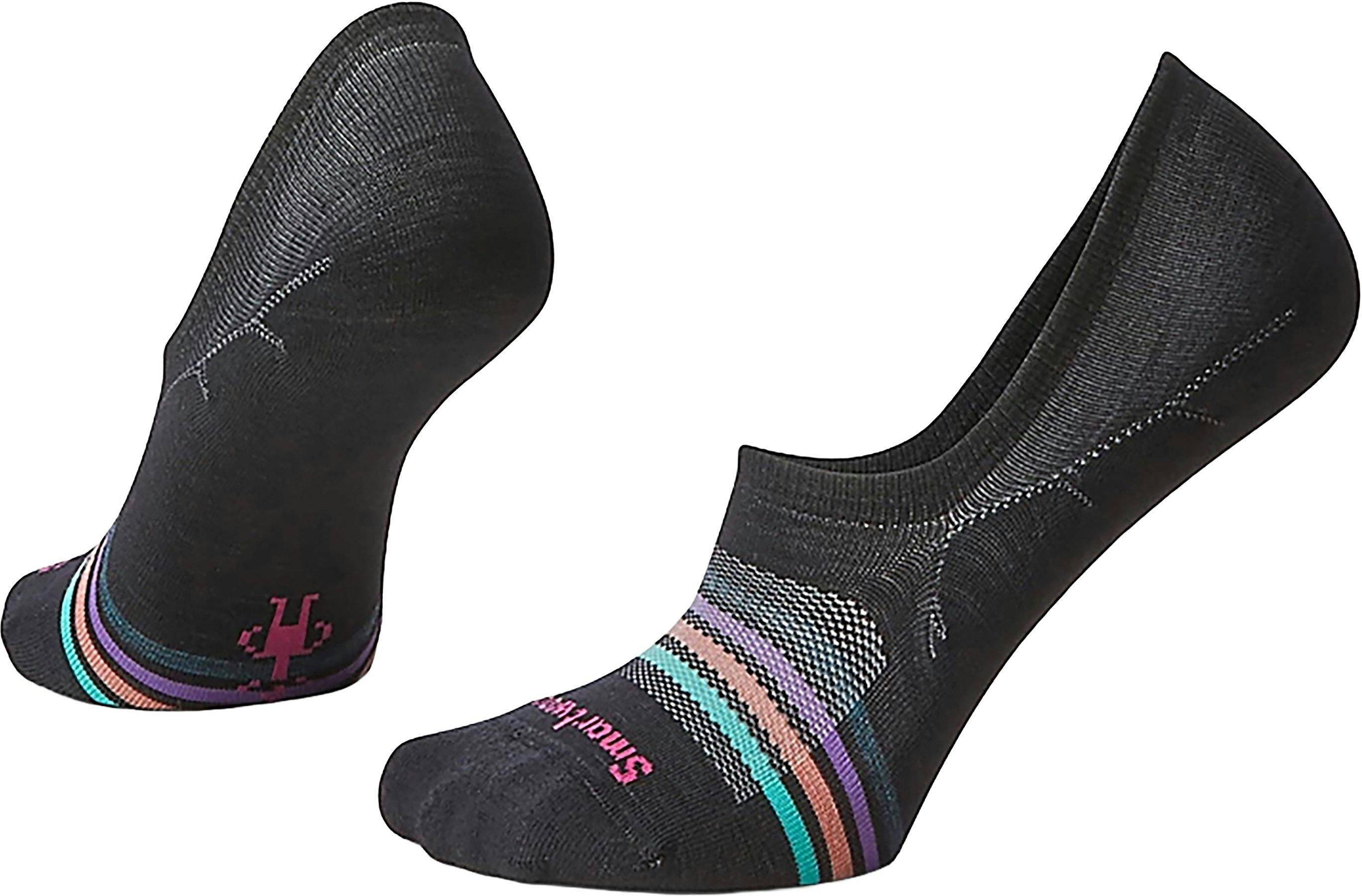 Product gallery image number 1 for product Everyday Striped Zero Cushion No Show Socks - Unisex