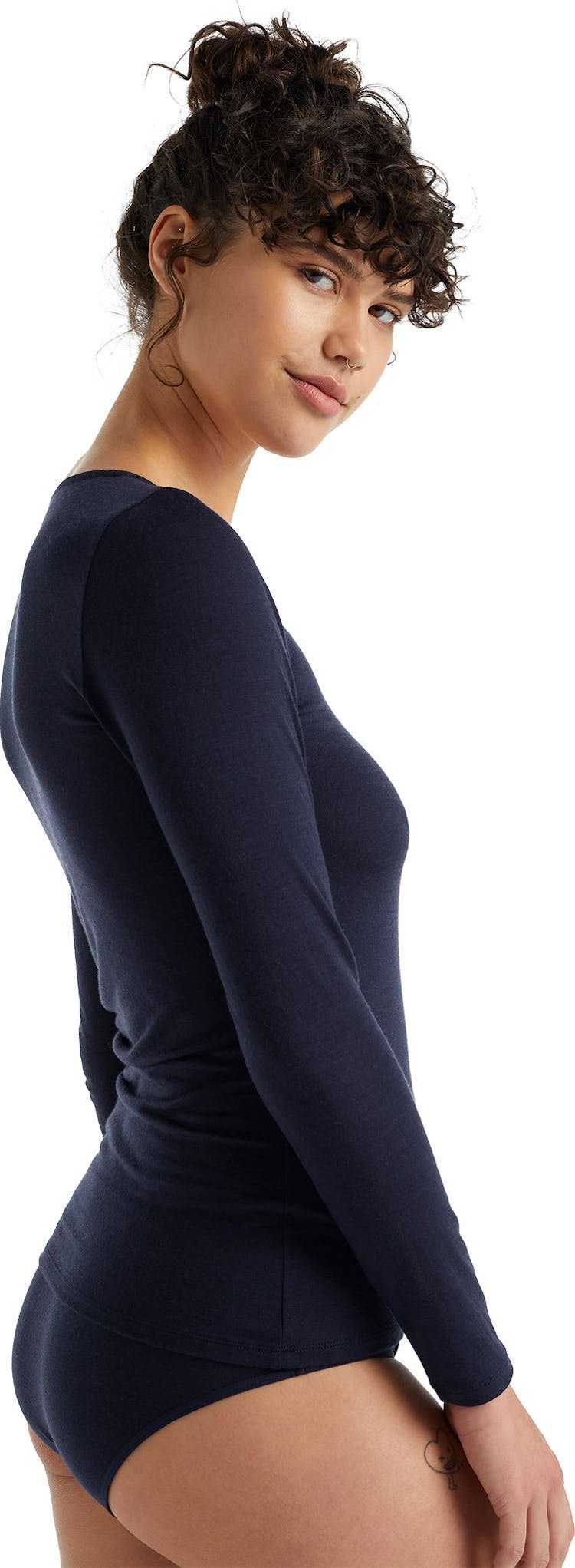 Product gallery image number 5 for product Siren Merino Long Sleeve Sweetheart T-Shirt - Women's