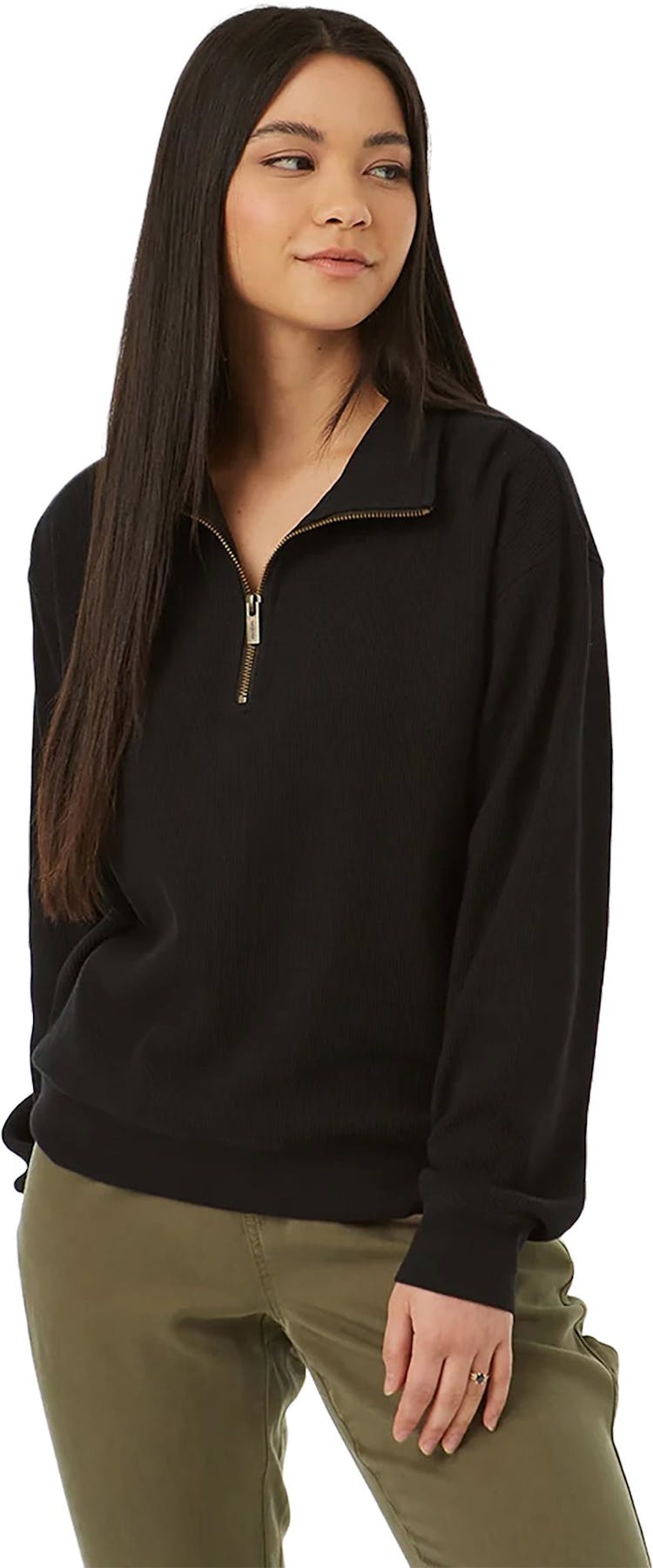 Product gallery image number 1 for product TreeWaffle Half Zip Sweatshirt - Women's