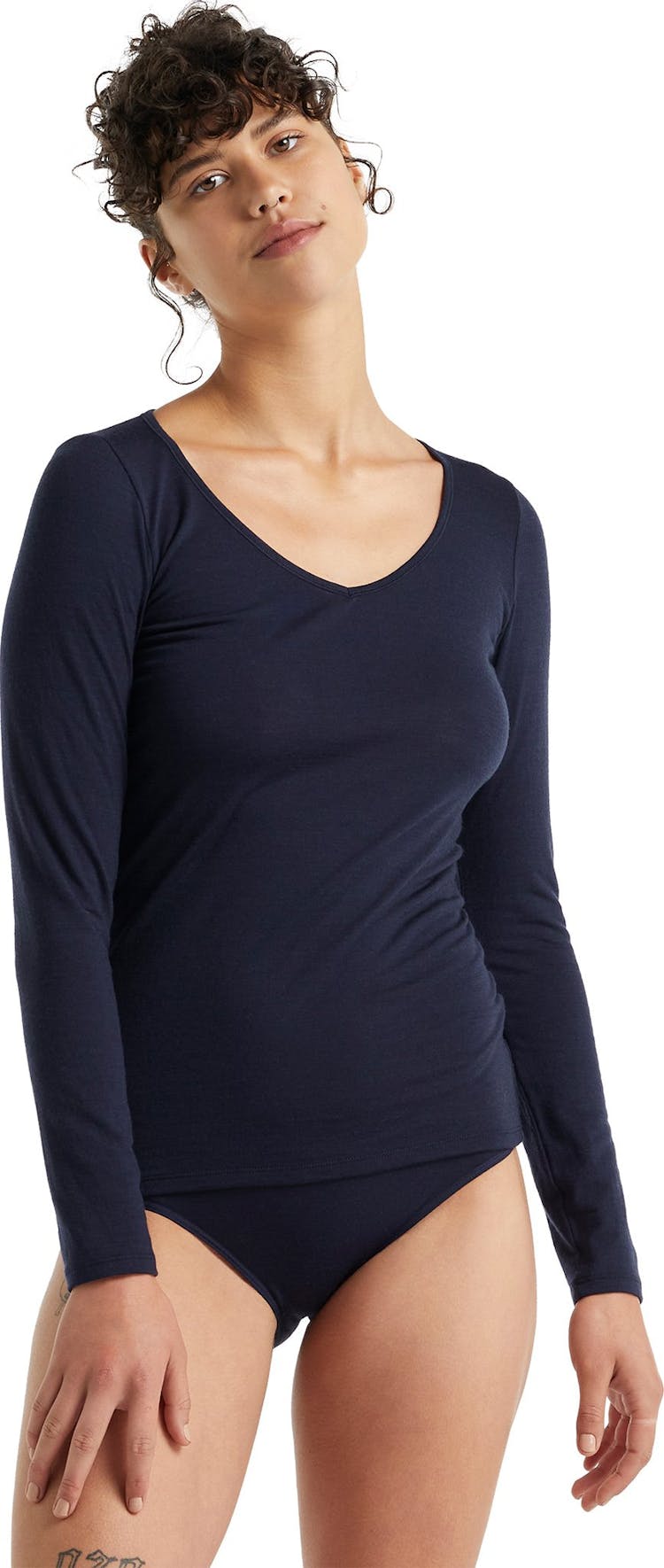 Product gallery image number 2 for product Siren Merino Long Sleeve Sweetheart T-Shirt - Women's