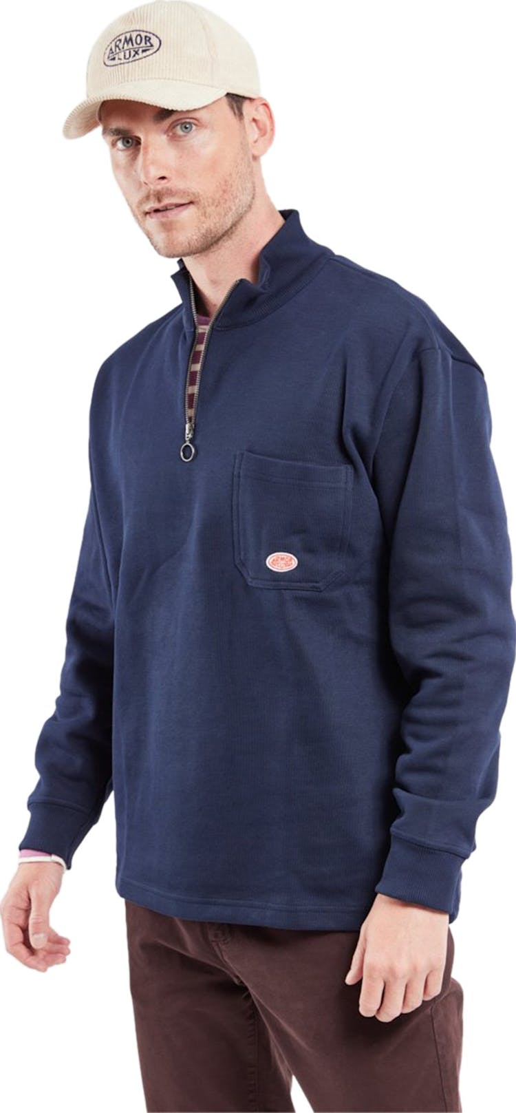 Product gallery image number 2 for product Heritage Zip-Neck Sweatshirt - Men's