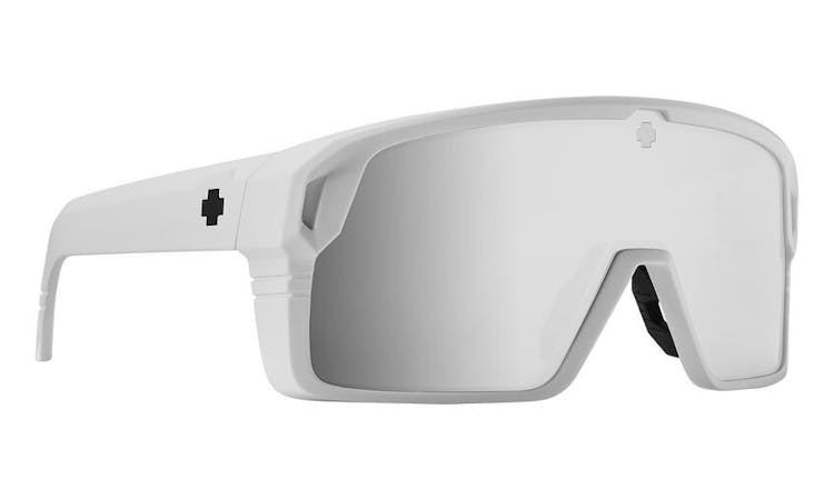 Product gallery image number 1 for product Monolith Sunglasses  - Matte White - Happy Bronze Platinum Spectra Mirror