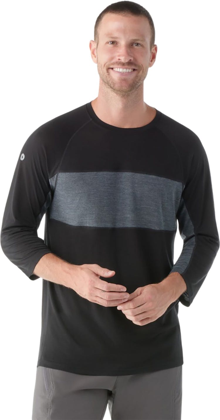 Product gallery image number 3 for product Merino Sport 120 Mountain Biking ¾ Sleeve Tee - Men's
