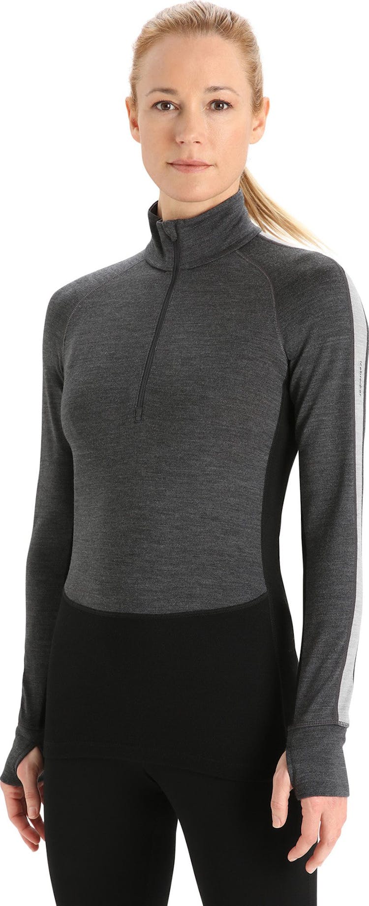 Product gallery image number 3 for product 260 ZoneKnit Merino Long Sleeve Half-Zip Thermal Top - Women's