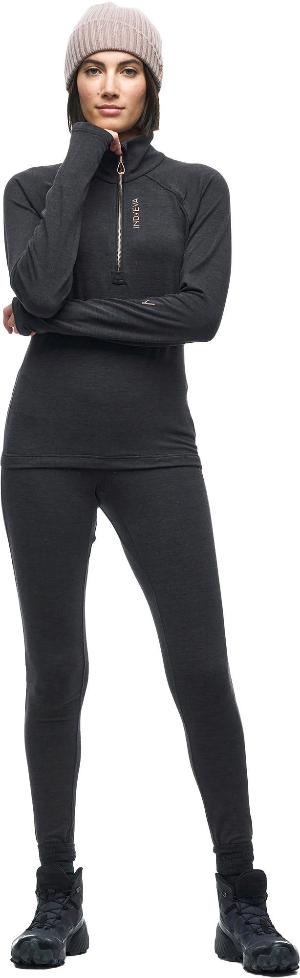 Product gallery image number 1 for product Leno Half-Zip Long Sleeve Sweater - Women's