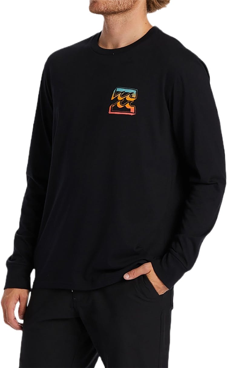 Product gallery image number 3 for product Crayon Wave Long Sleeve T-Shirt - Men's