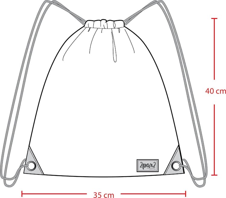 Product gallery image number 2 for product Drawstring Gym Bag 5L - Girls