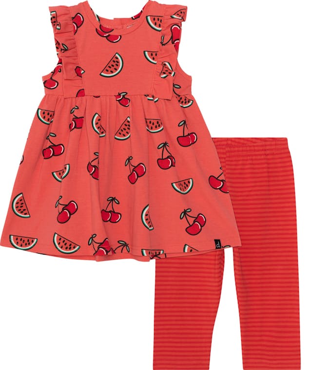 Product image for Organic Cotton Sleeveless Tunic and Capri Set - Little Girls